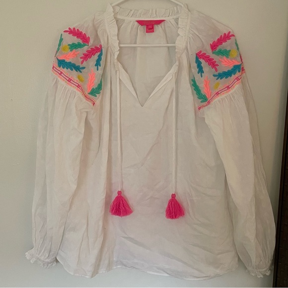 Lilly Pulitzer Florentina White Top - Picture 4 of 6